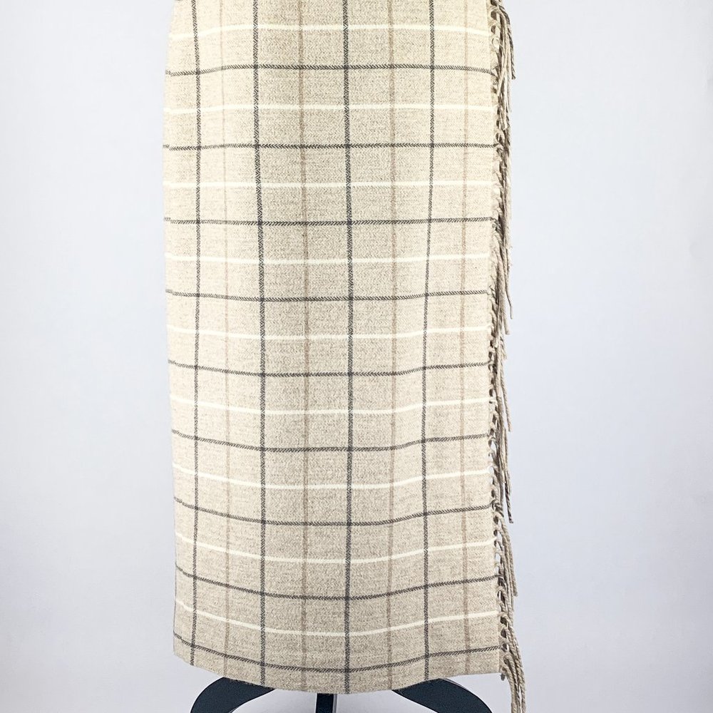 High Quality Brooks Brothers Plaid Wool Skirt
